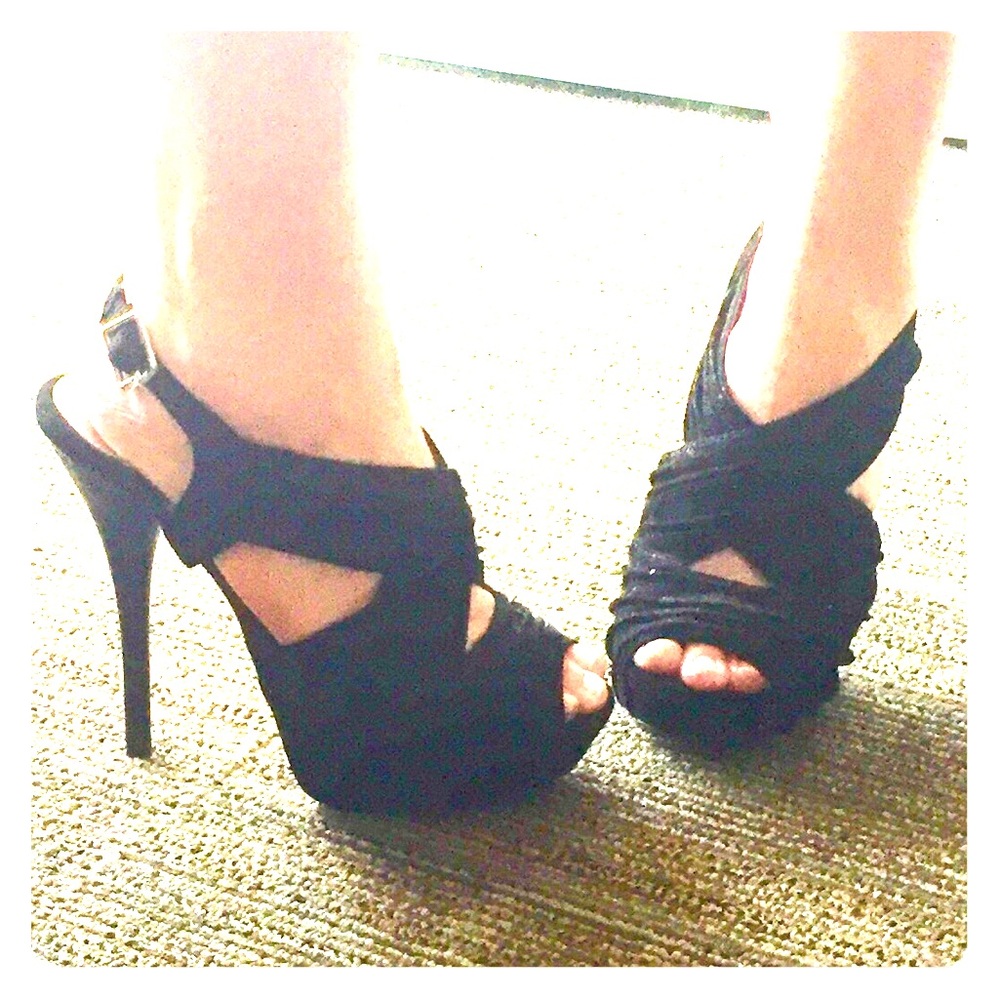 5 Inch Heel Strappy Velvet Booties